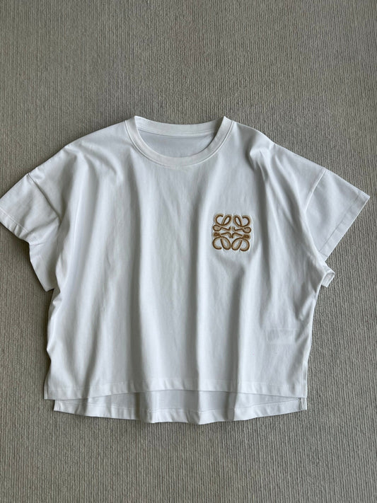 Loewe Boxy fit T-shirt White Coton 372604