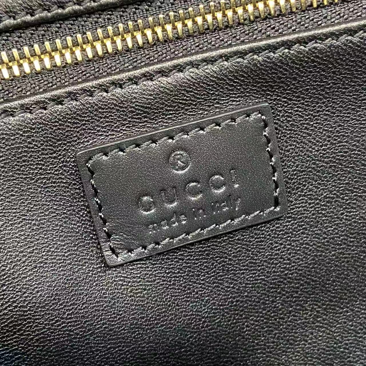 Gucci 25 Siena Bag 22.5cm  Black Gold Leather 292363