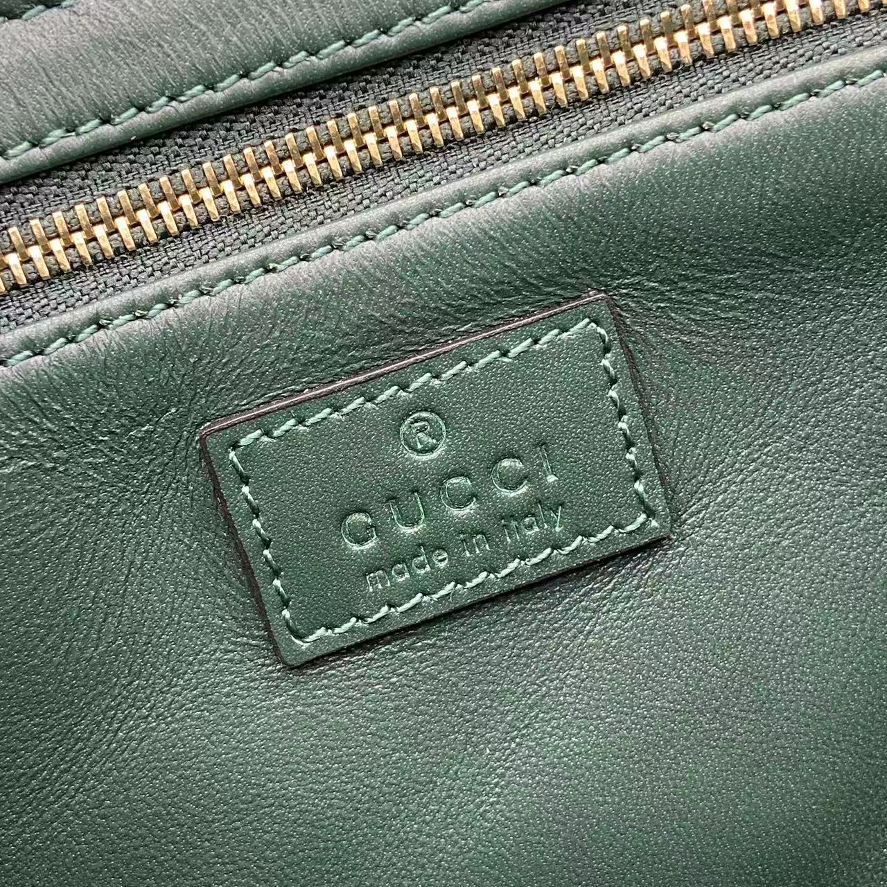 Gucci 25 Siena Bag 22.5cm  Green Gold Leather 292365