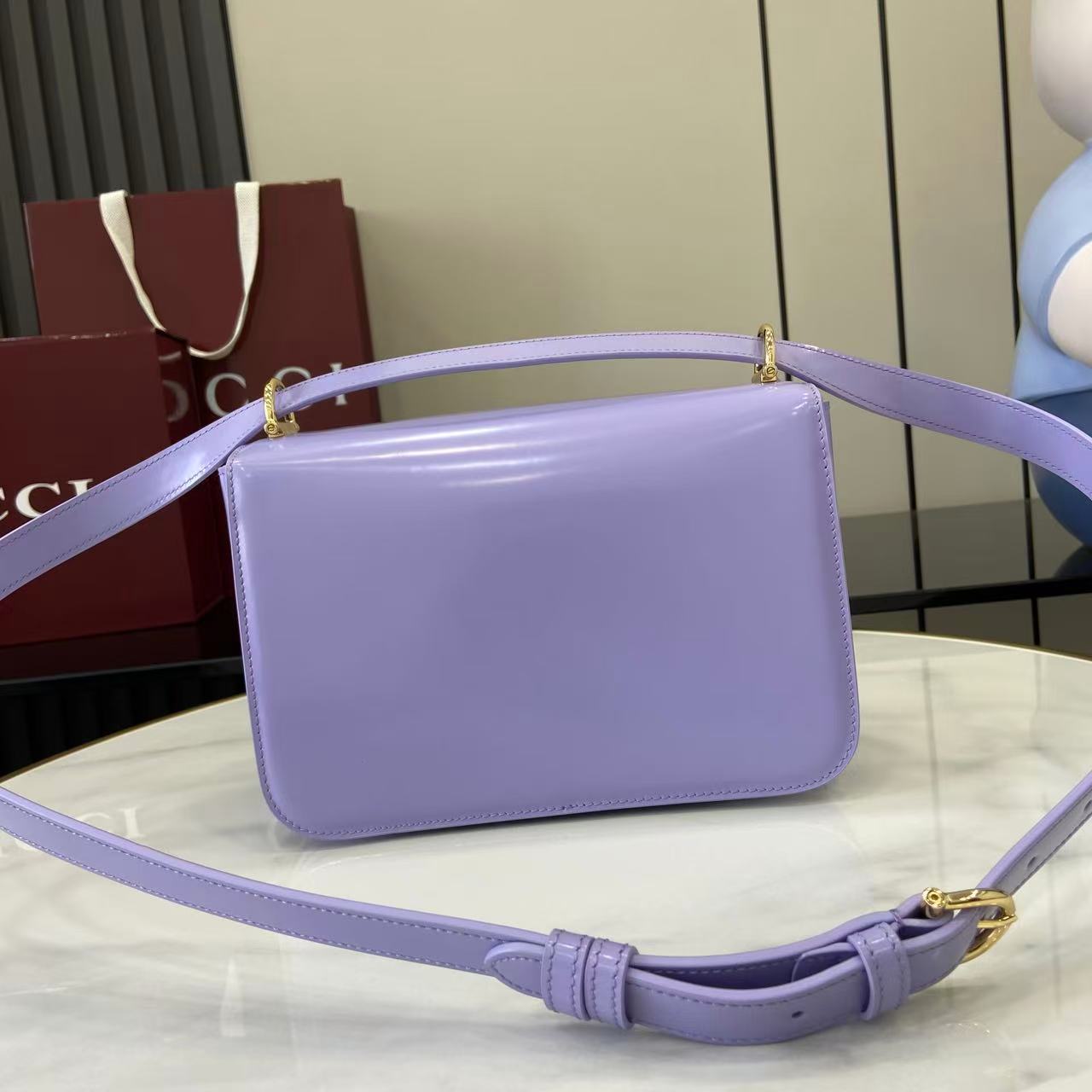 Gucci 25 Siena Bag 22.5cm  Light Purple Gold Leather 292571
