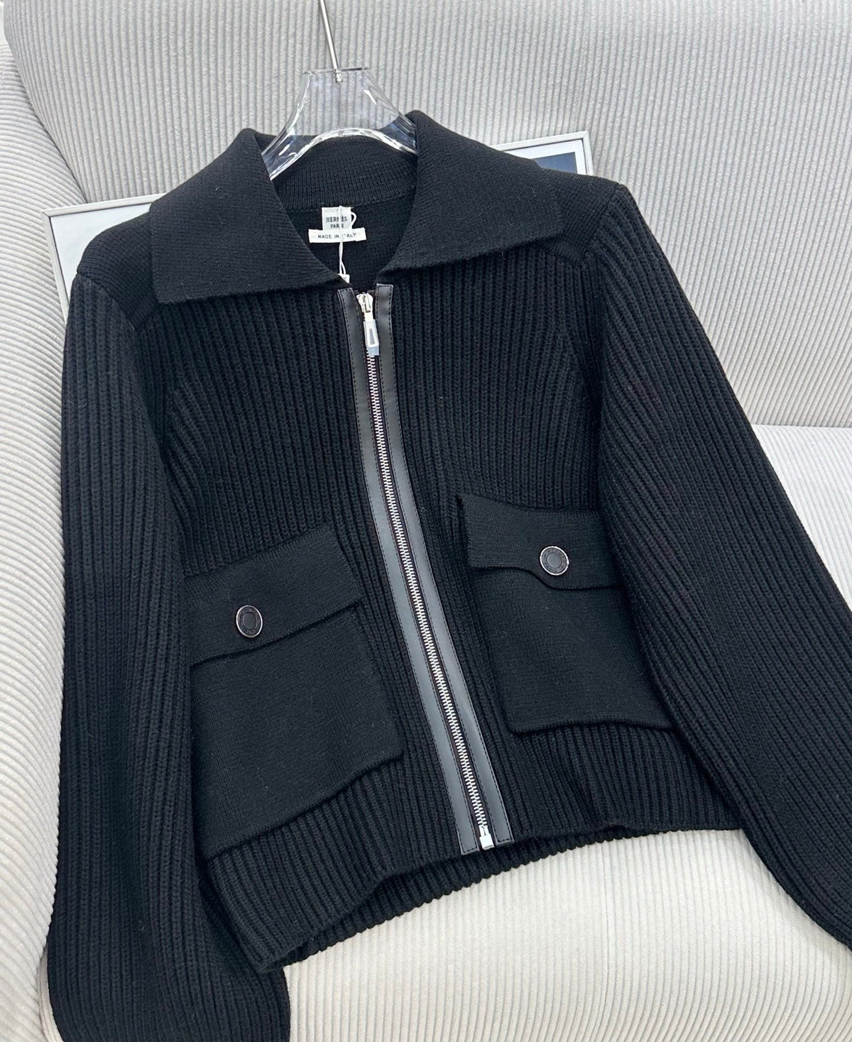HM 26s Zip-Up Jacket Black Cashmere 426242