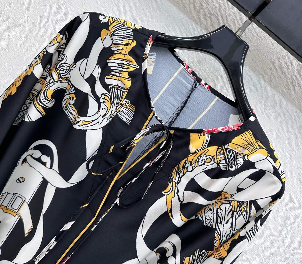HM 26s Printed Silk Dress 489
