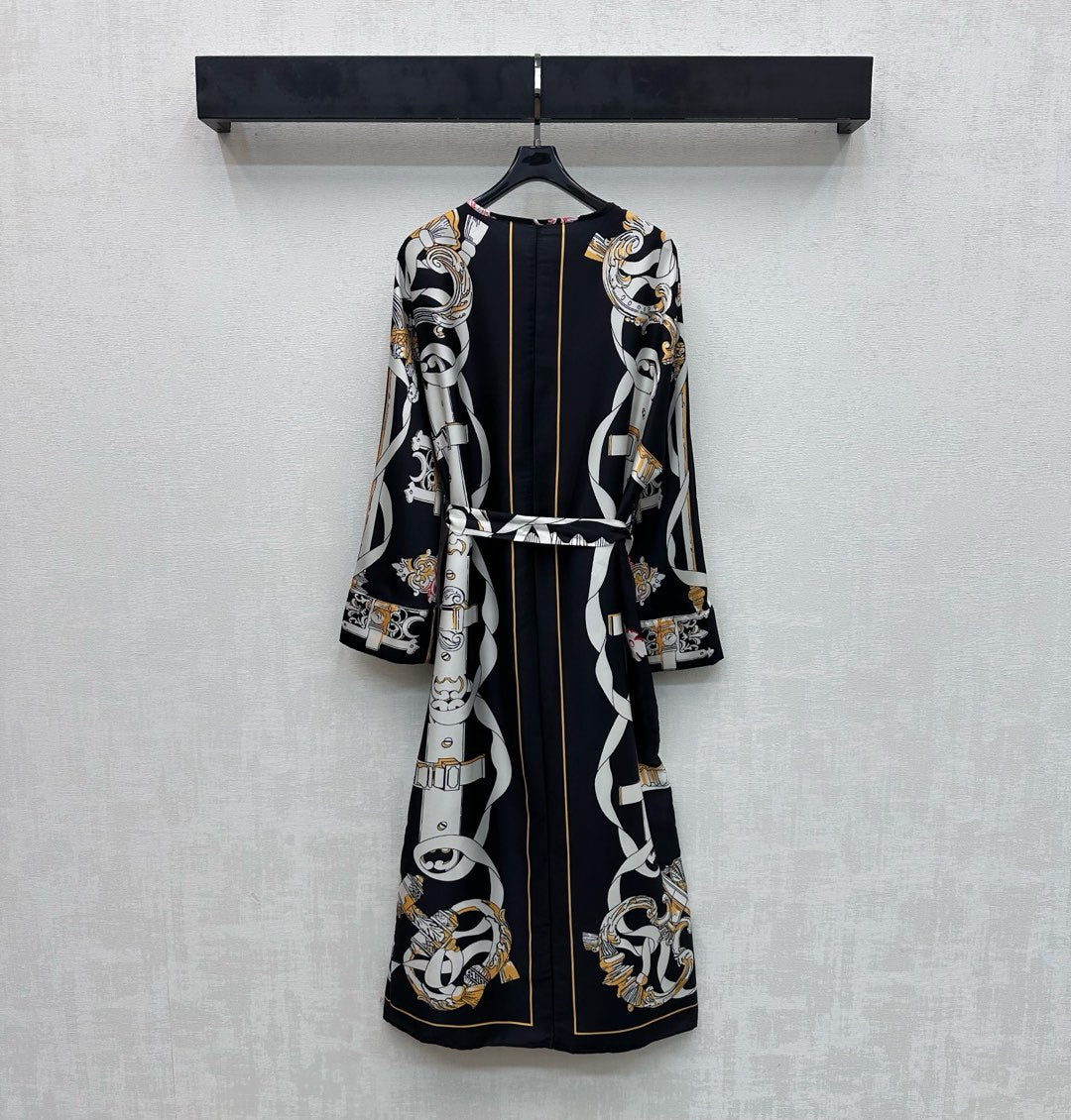 HM 26s Printed Silk Dress 489