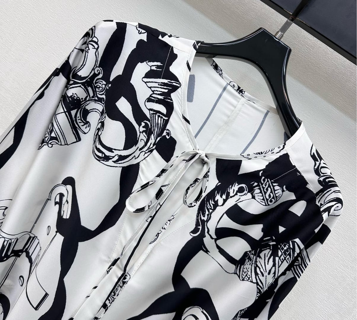 HM 26s Printed Silk Dress 490
