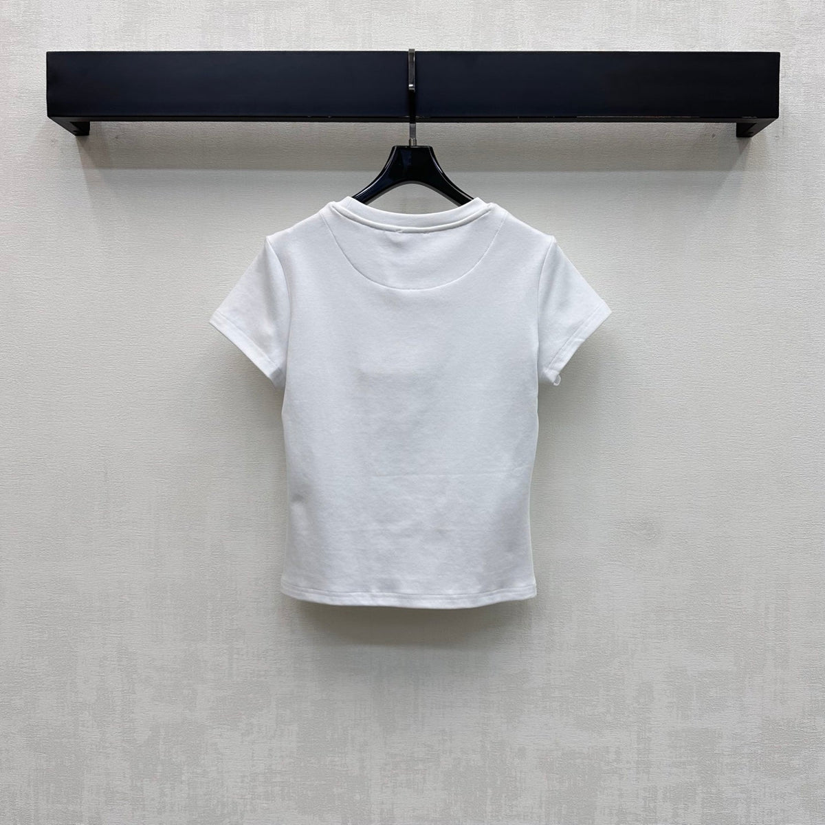 HM 26s Embroidered Pocket T-Shirt White Cotton 378808