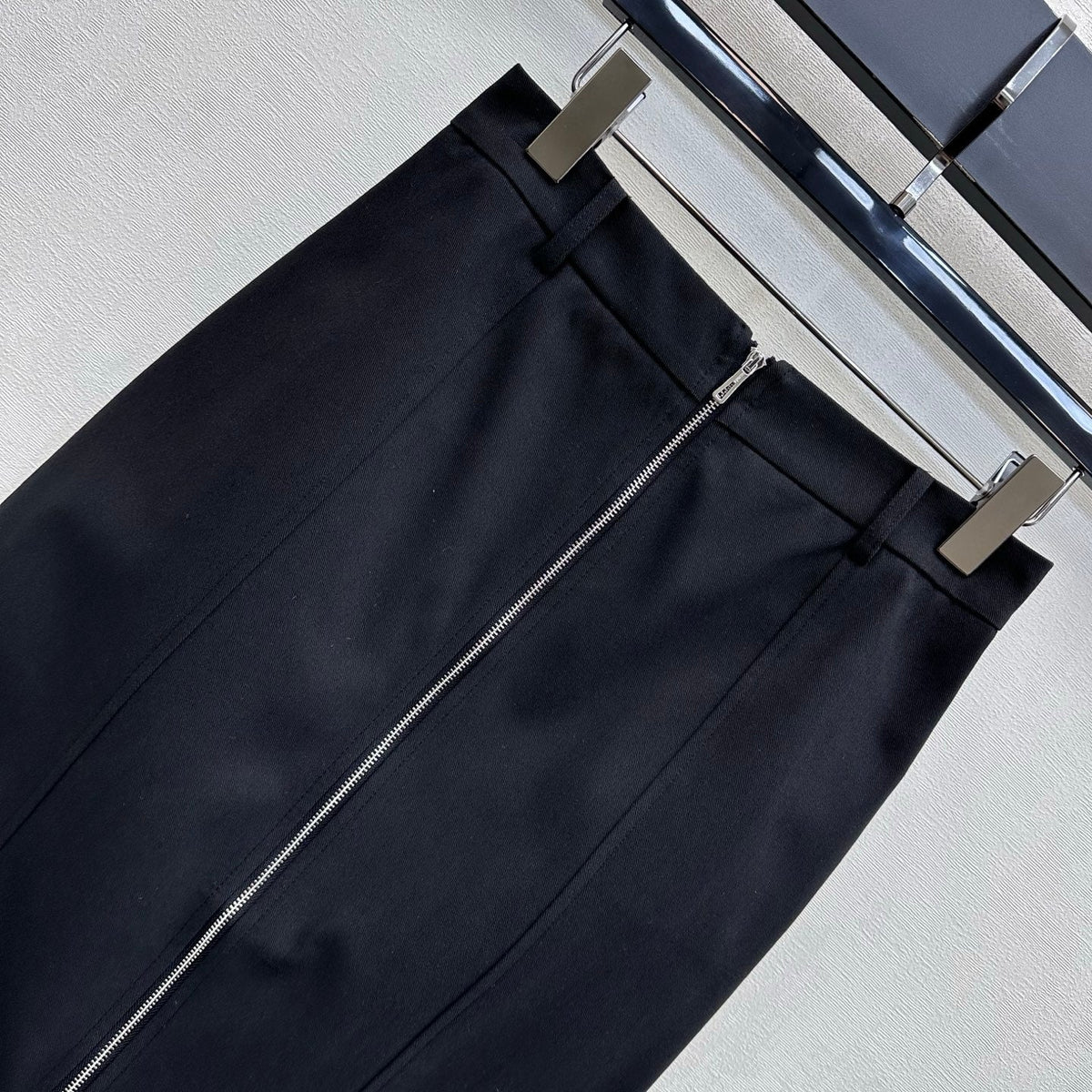 HM 26s Mid-length Skirt Dark Blue Cotton 378845