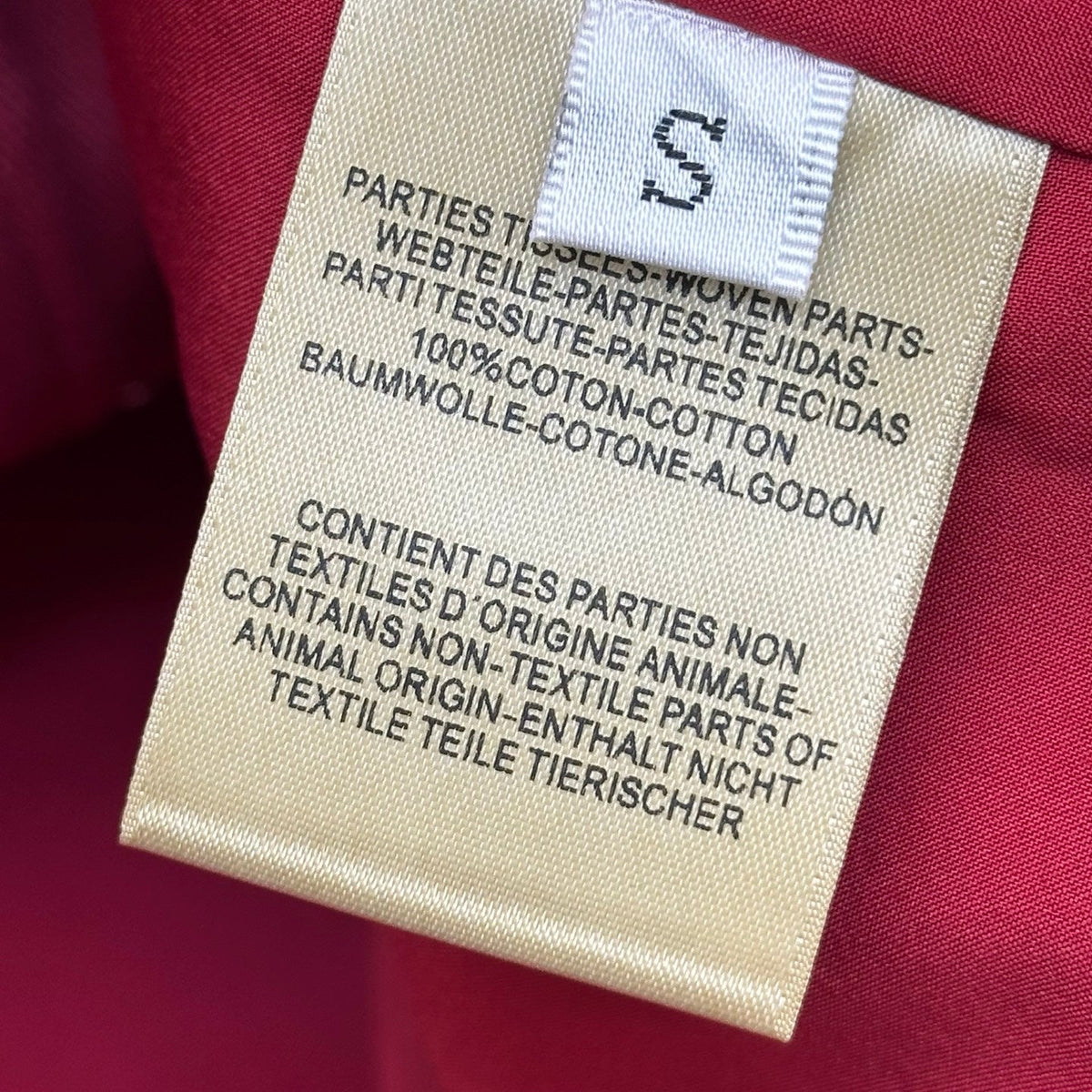 HM 26s Twill Jacket Red Cotton 378839