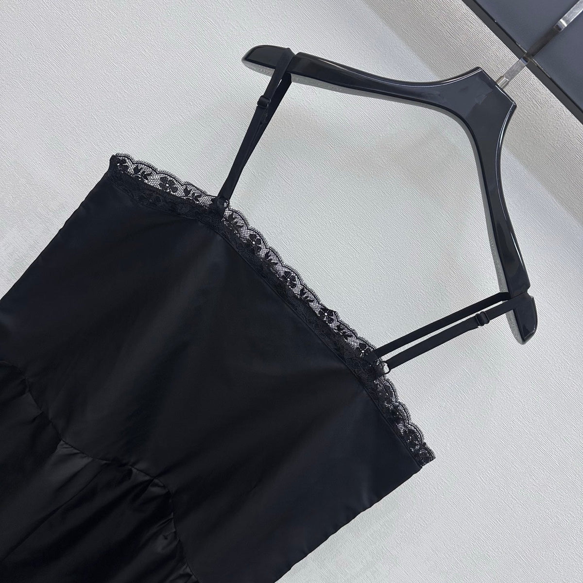 Prada 26s Slip Dress Black Polyester 396601