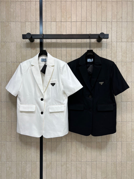 Prada 26s Short-Sleeved Blaze Polyester Rayon 400730