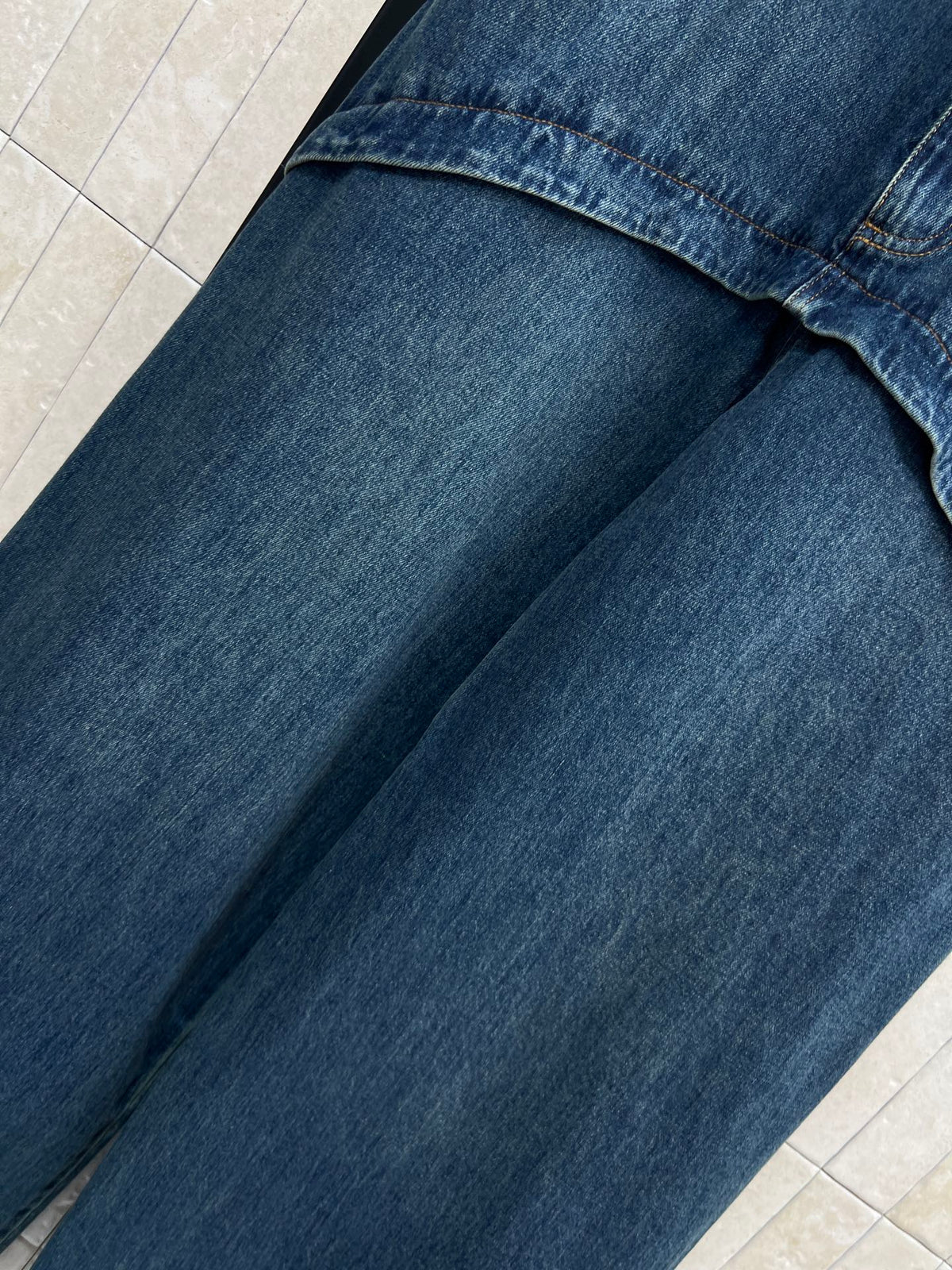 Loewe 26s High-Waisted Wide-Leg Denim Pants 400692