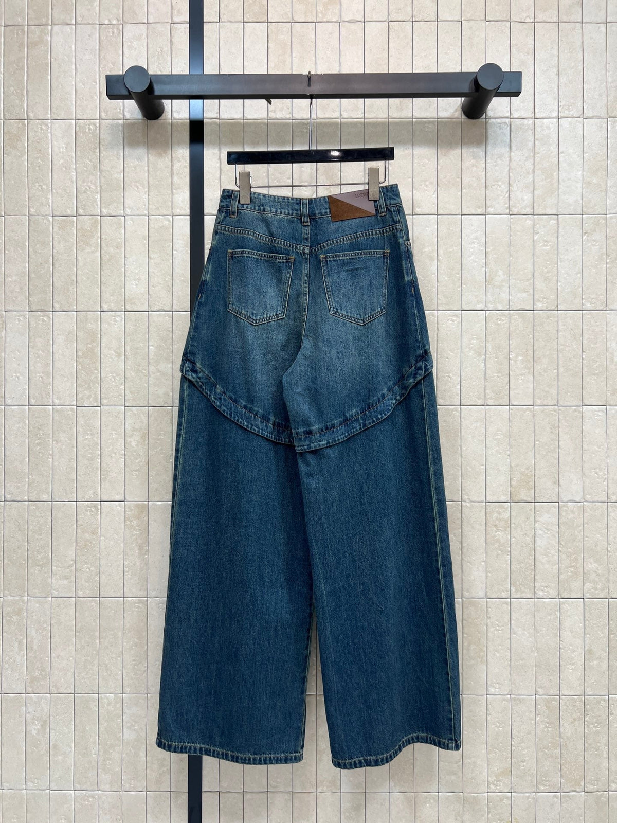 Loewe 26s High-Waisted Wide-Leg Denim Pants 400692