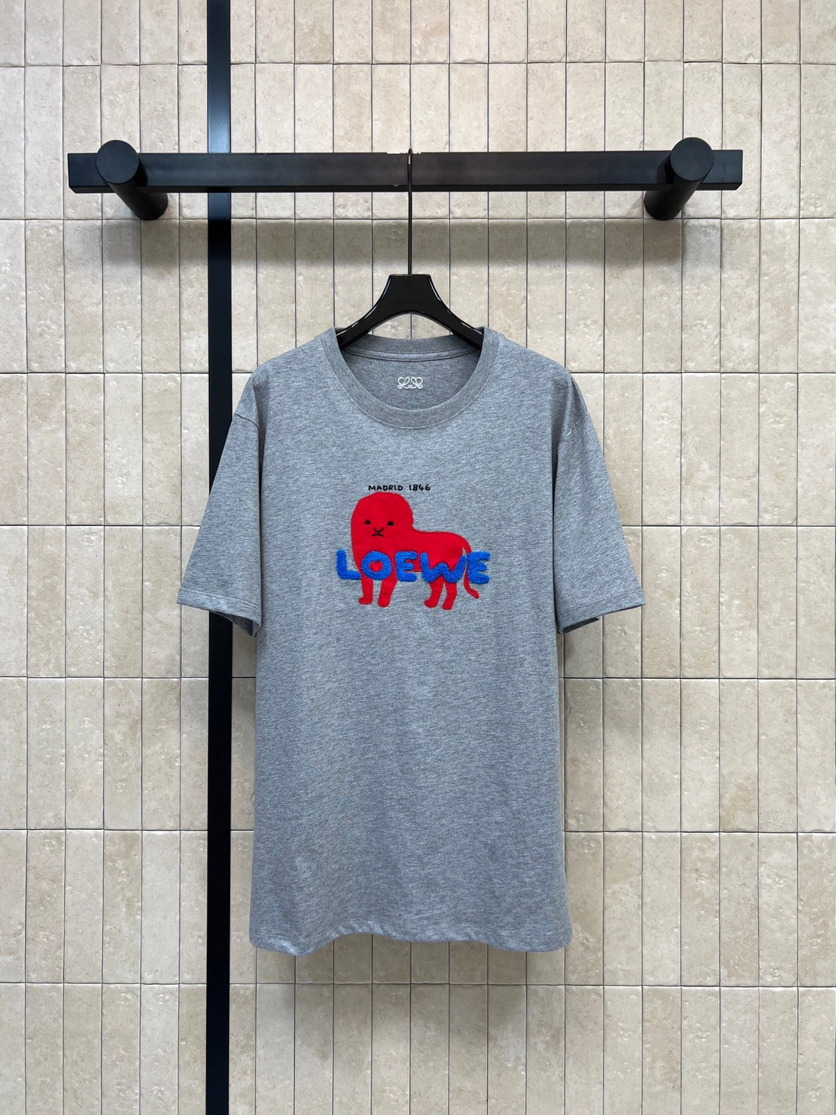 Loewe Relaxed Fit T-shirt Grey Cotton 402848