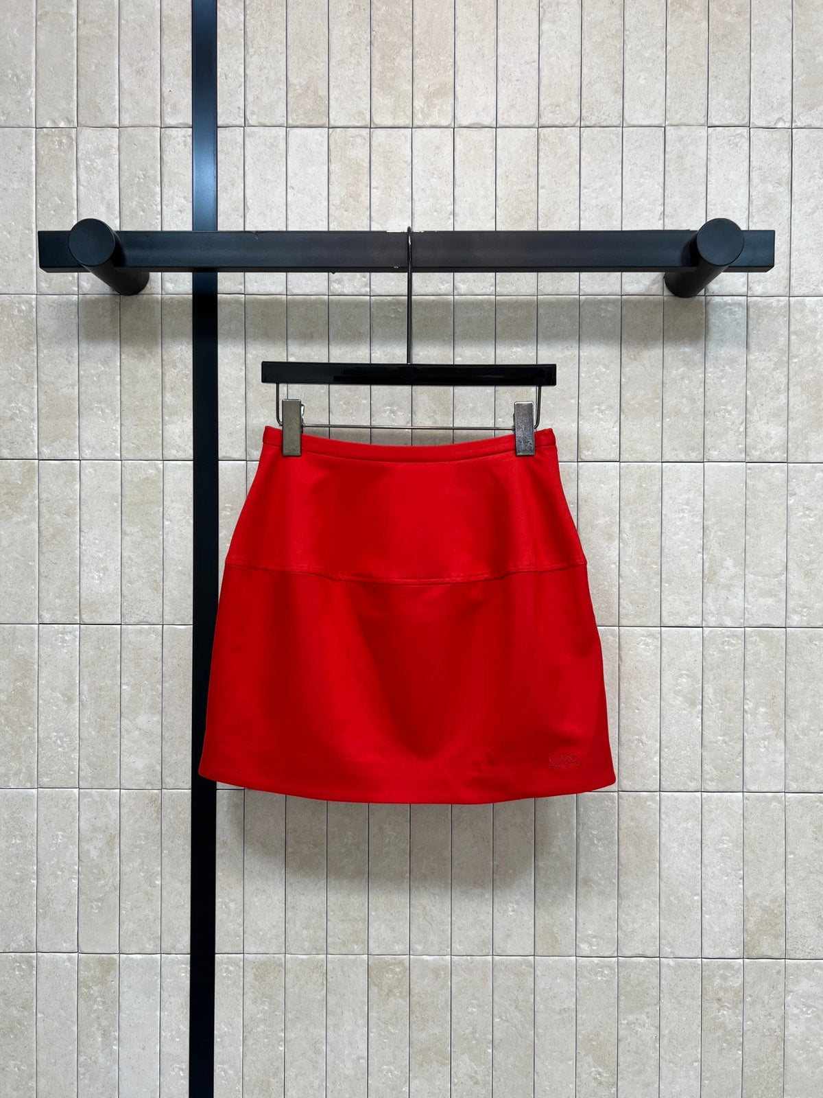 Loewe Balloon Skirt Red Cotton Silk 402854