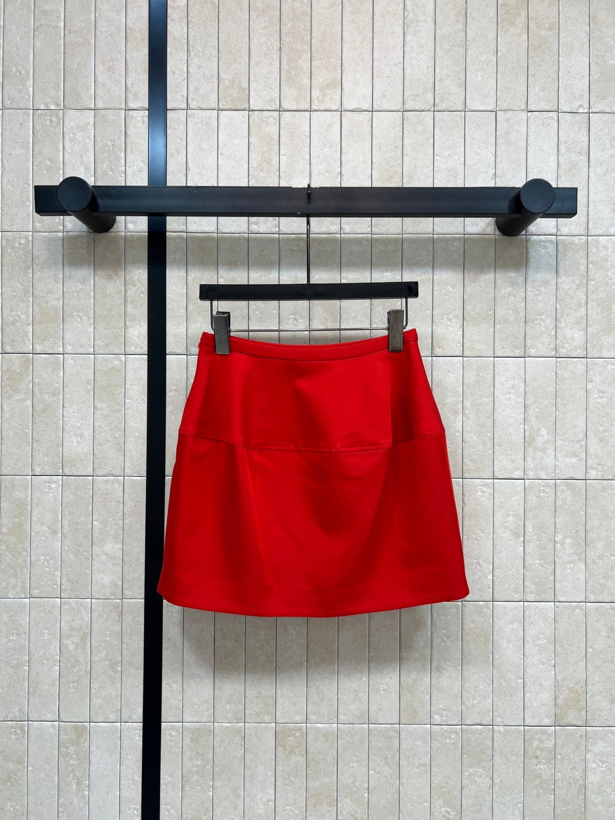 Loewe Balloon Skirt Red Cotton Silk 402854