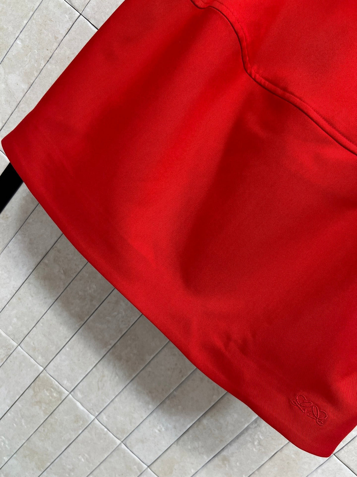 Loewe Balloon Skirt Red Cotton Silk 402854