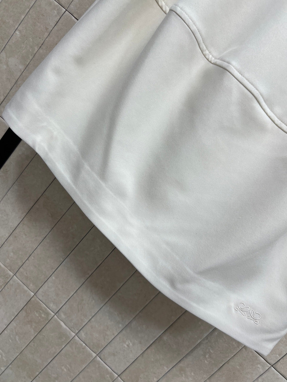 Loewe Balloon Skirt White Cotton Silk 402857