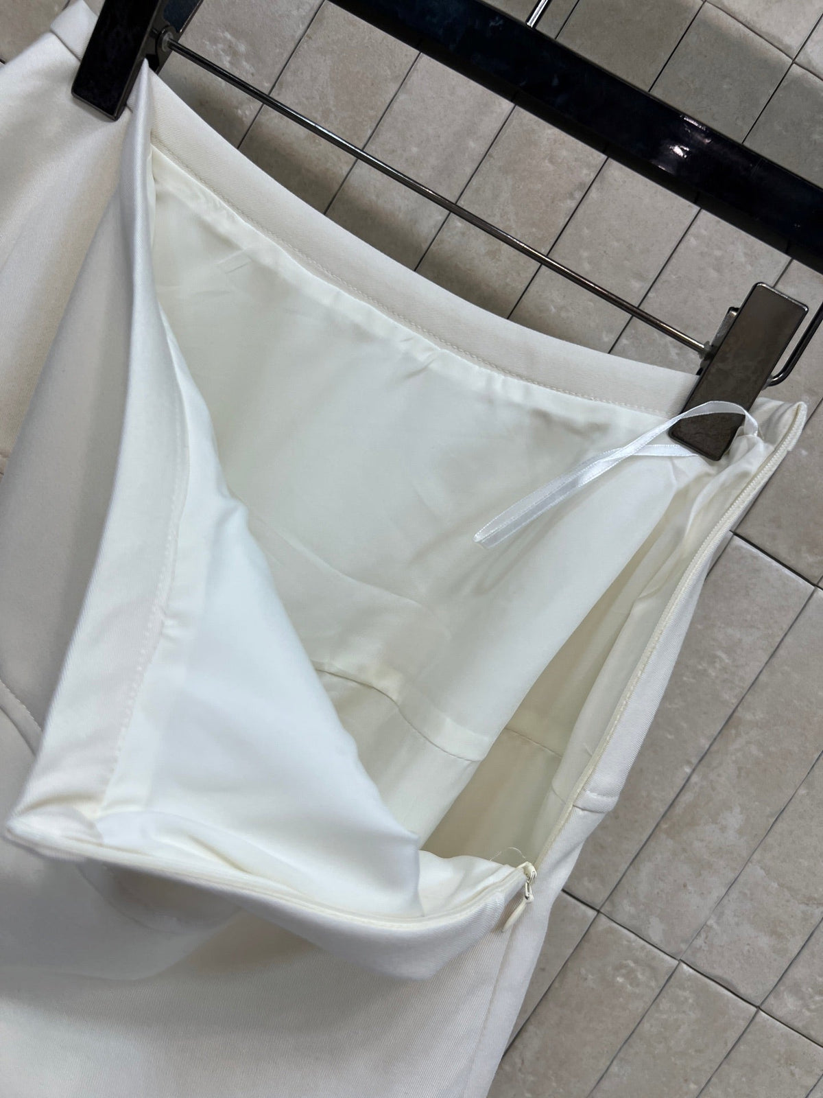 Loewe Balloon Skirt White Cotton Silk 402857