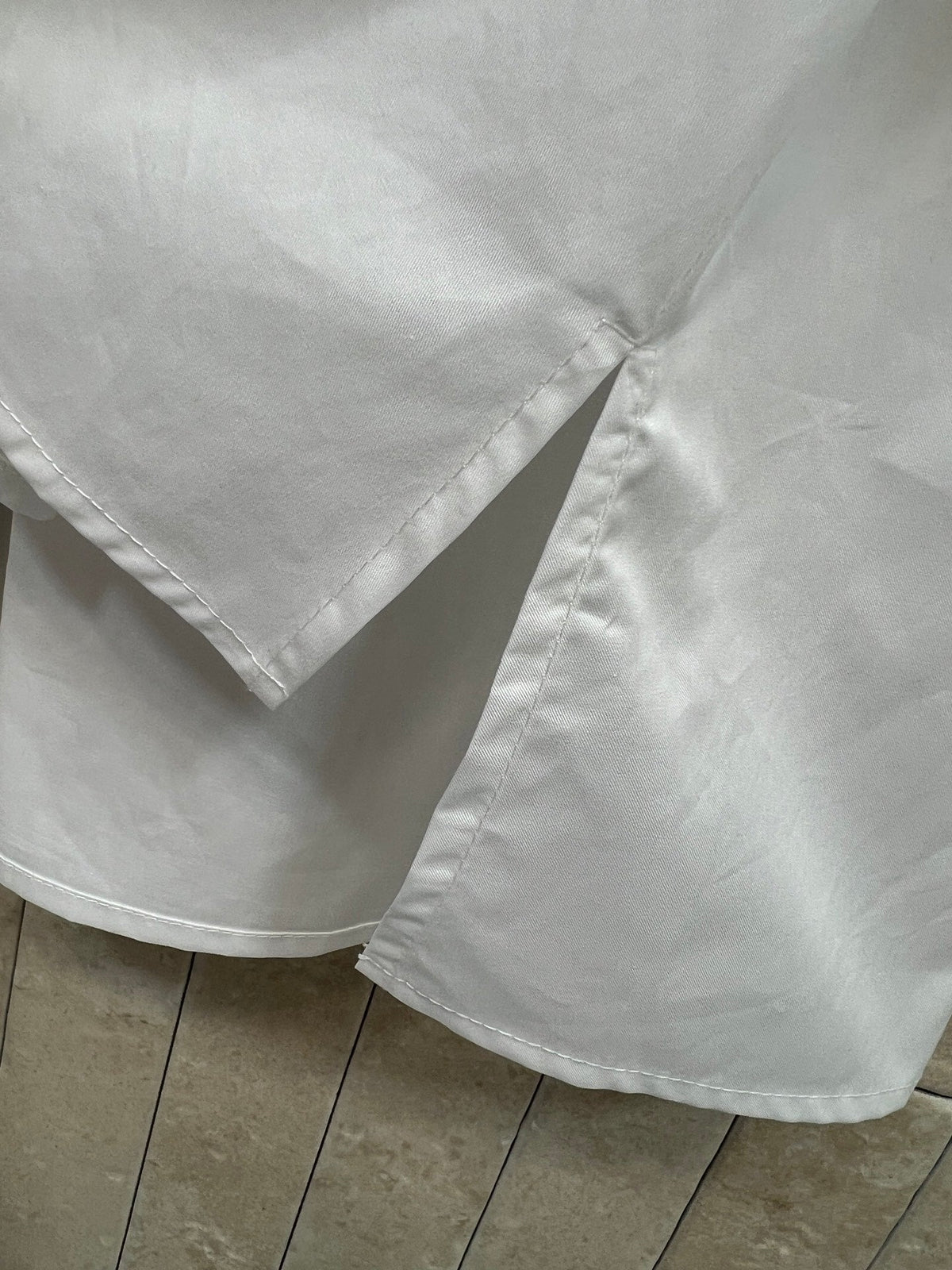 Loewe 26s Short Sleeve Trapeze Shirt White  Cotton 402855