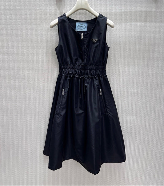 Prada 2026 Vest Dress Black Polyamide 399125