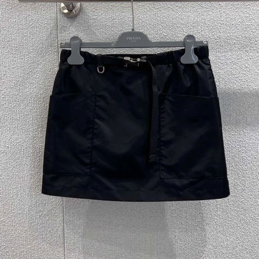 Prada 2026 Short Skirt Black Polyamide 399153