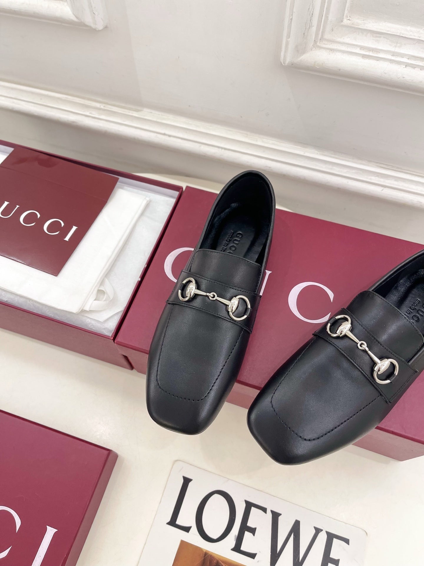GG 26s Loafer With Horsebit Black Leather 640281