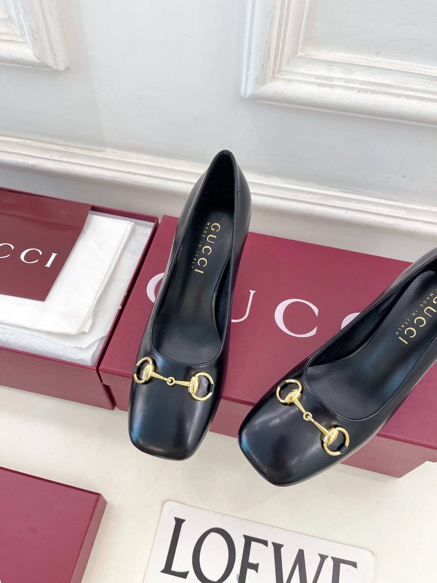 GG 26s Signora Pump 7.5cm Black Leather 640305