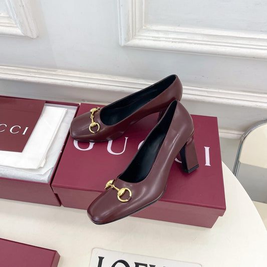 GG 26s Signora Pump 7.5cm Burgundy Leather 640307