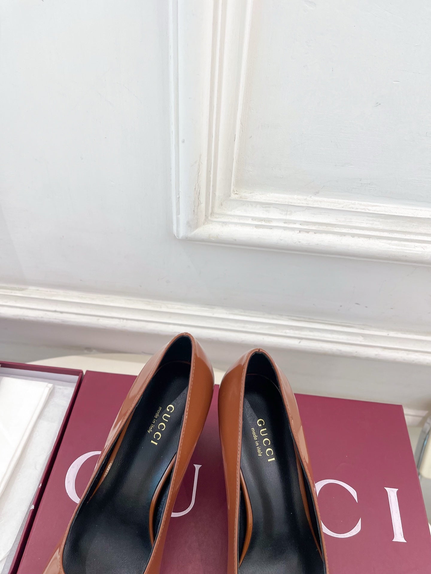 GG 26s Signora Pump 7.5cm Brown Leather 640308