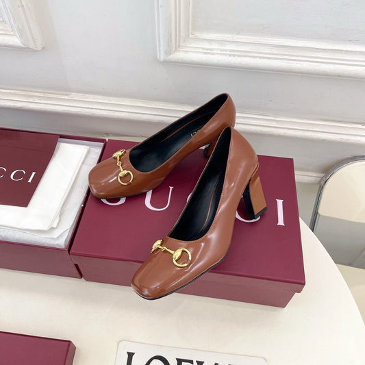 GG 26s Signora Pump 7.5cm Brown Leather 640308