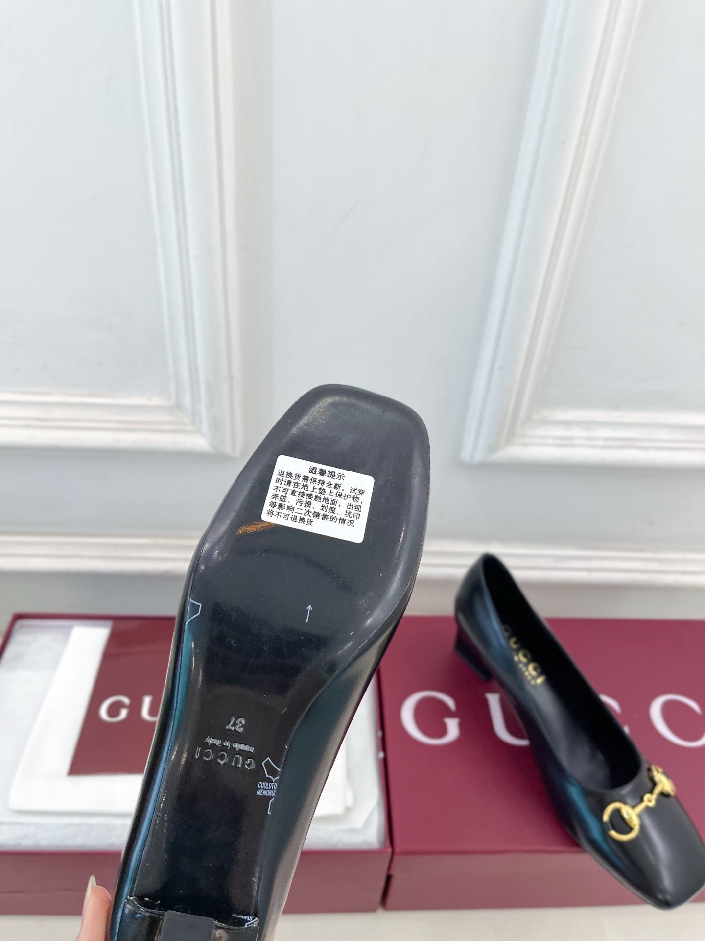 GG 26s Signora Pump 5.5cm Black Leather 640310