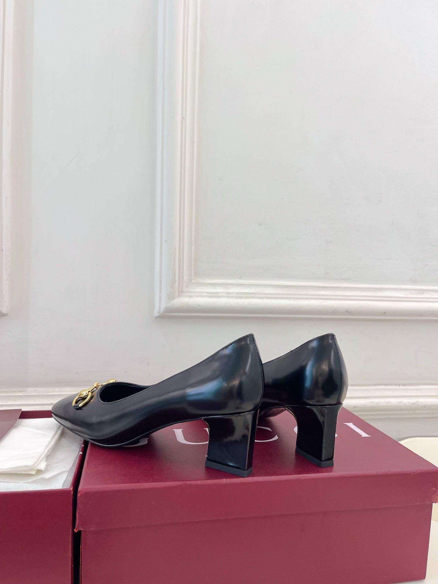 GG 26s Signora Pump 5.5cm Black Leather 640310