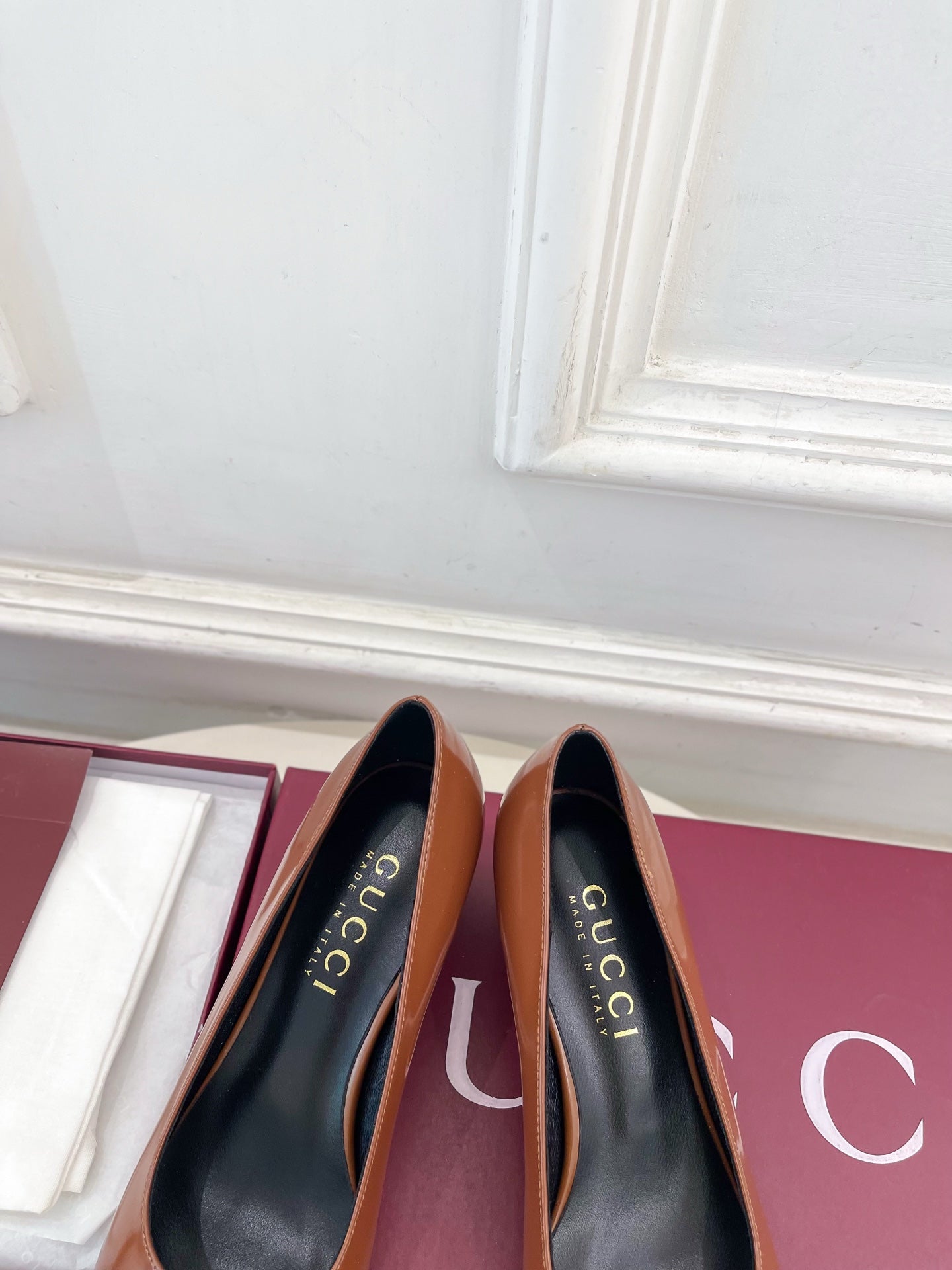GG 26s Signora Pump 5.5cm Brown Leather 640313