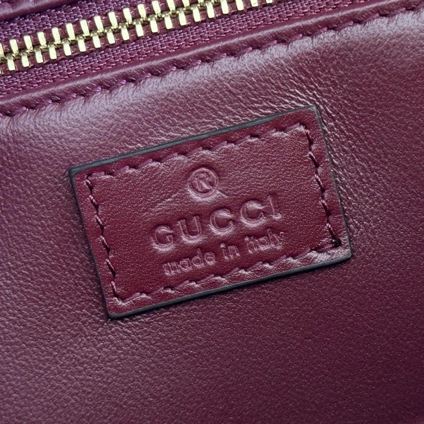 Gucci 2026 Siena Bag 25.5cm Red Gold Leather 277141