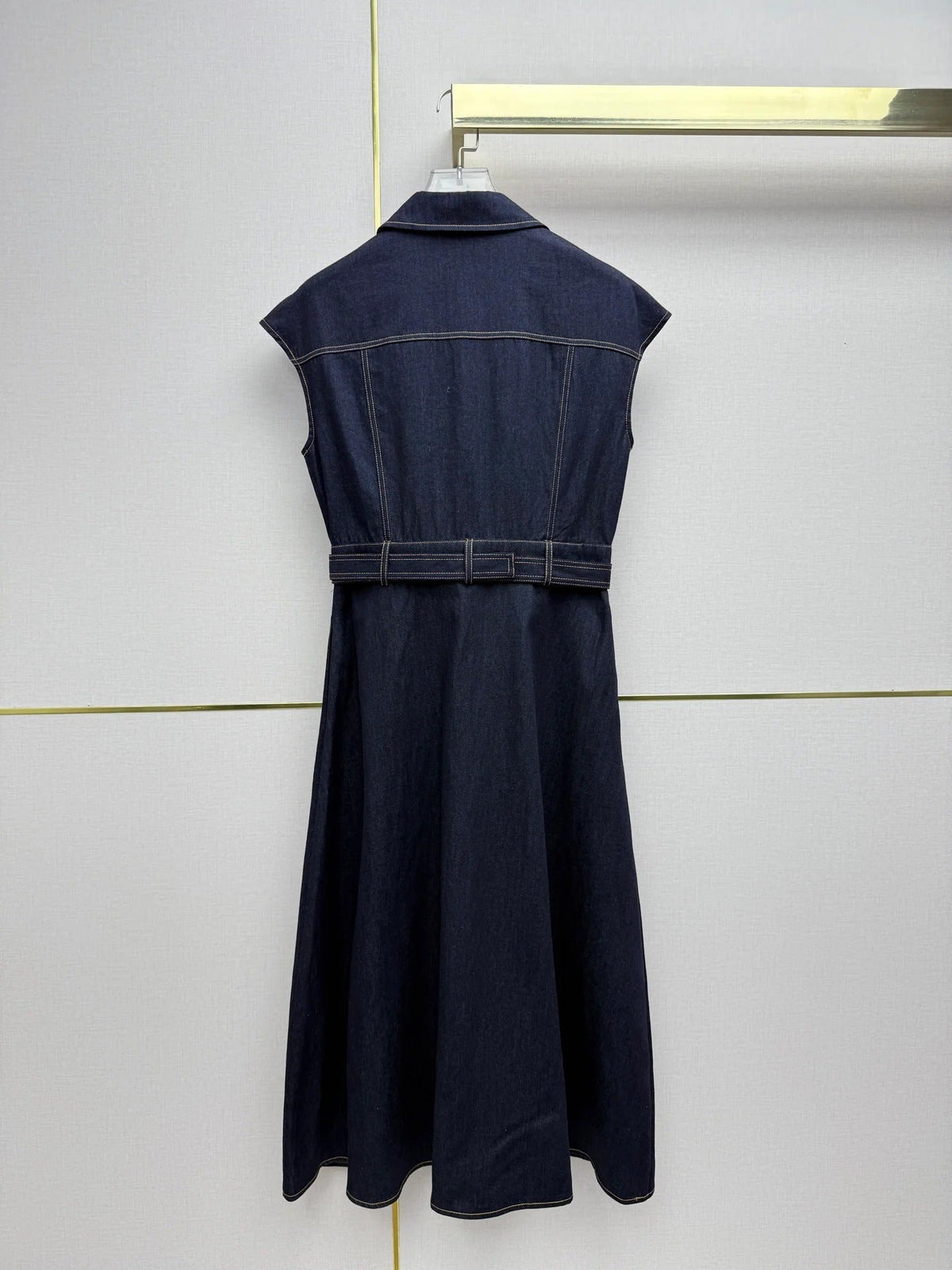 Prada 2026 Denim Dress Blue and Navy Blue Cotton 354716