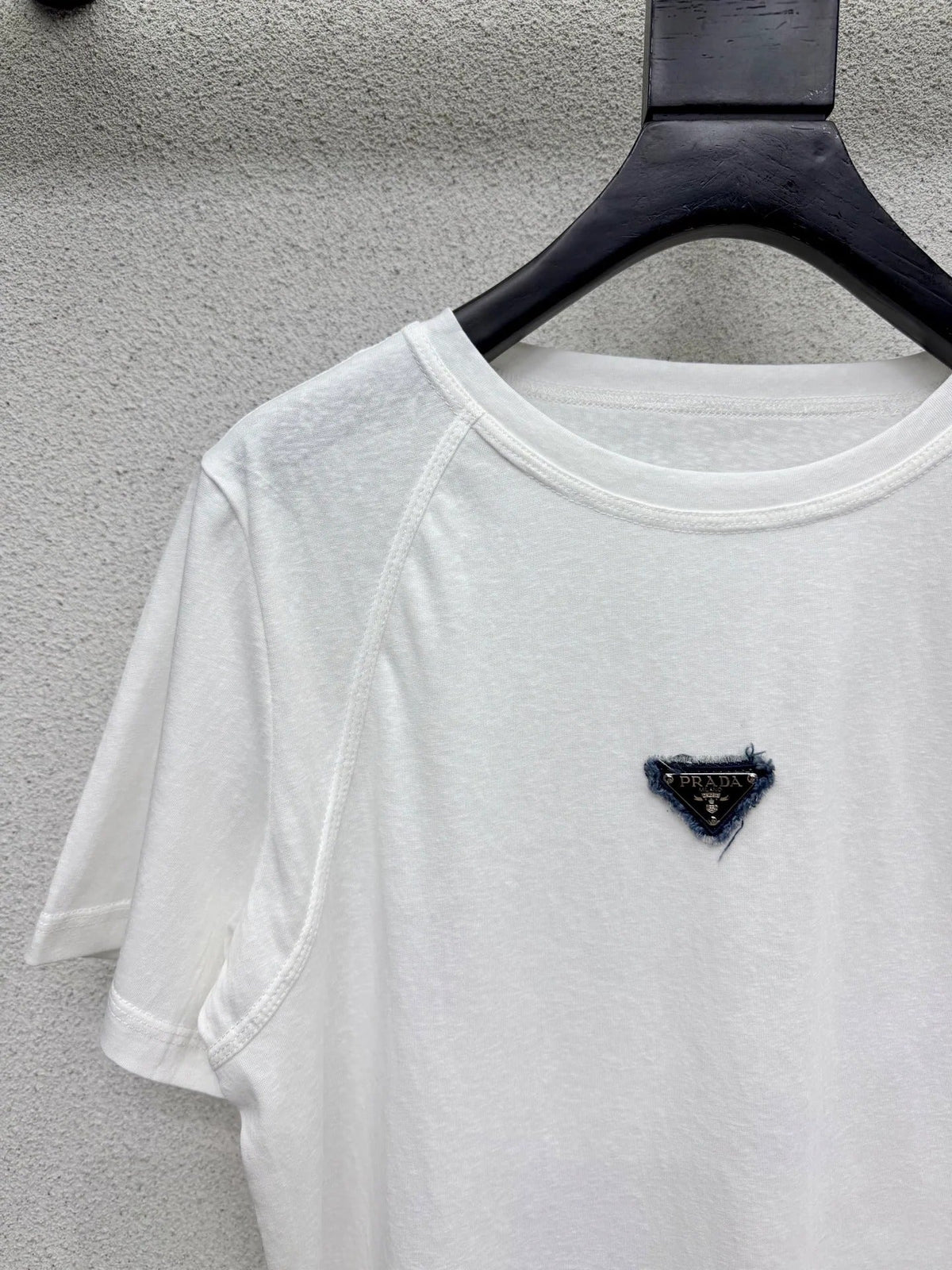 Prada 2026 Short-sleeved T-shirt White Cotton 132462