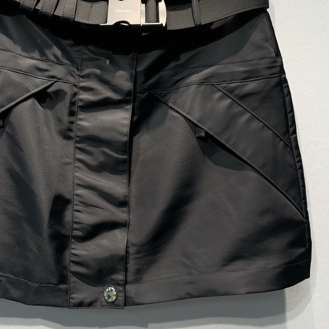 Prada 2026 Mini Skirt Black Polyester 395935