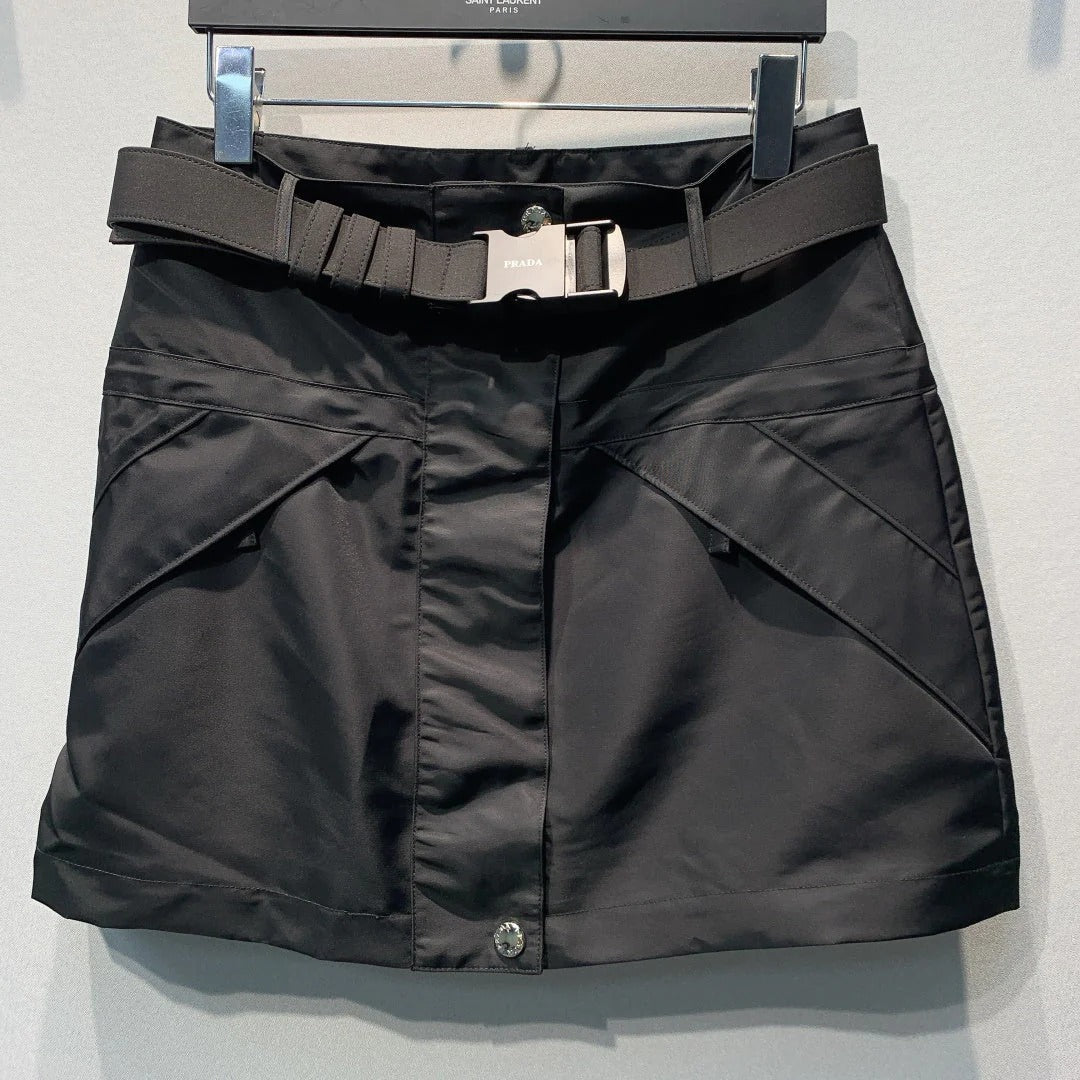 Prada 2026 Mini Skirt Black Polyester 395935
