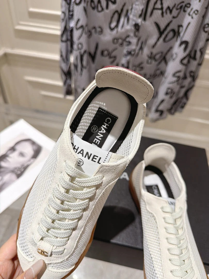 Chanel 2026 Mesh Casual Training Shoes Suede Cowhide 823738