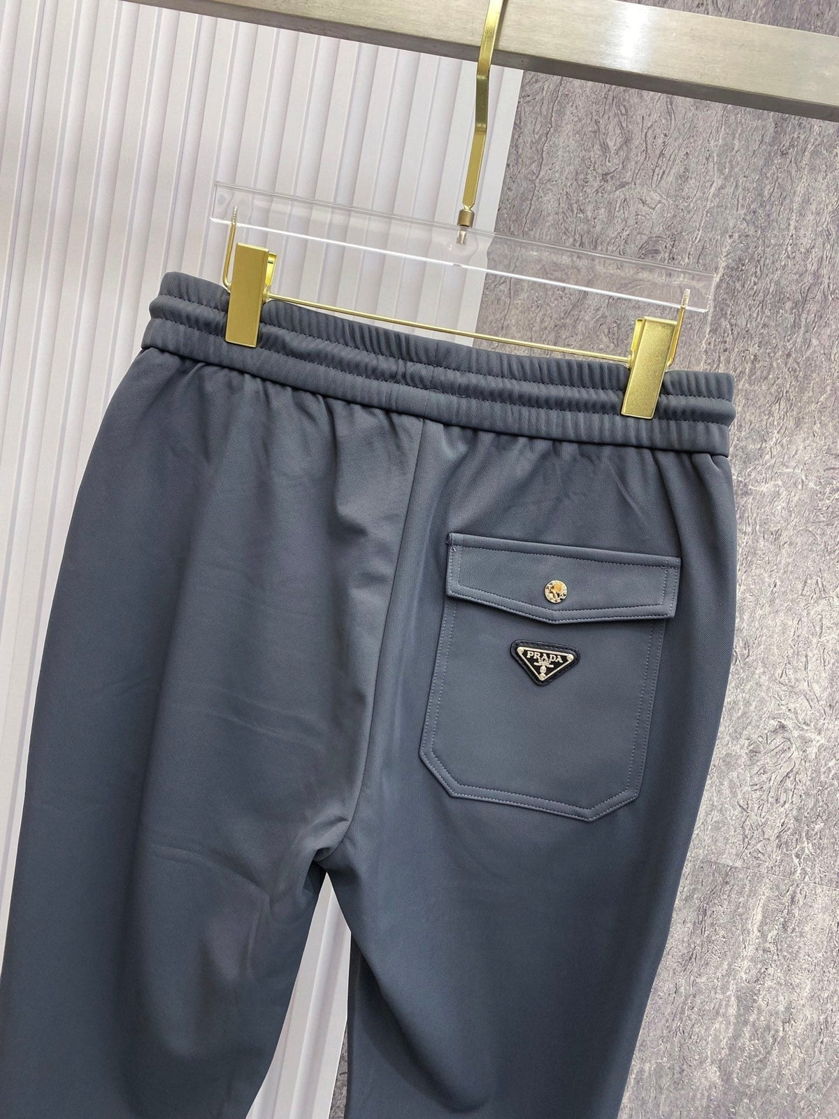 PRA 2026 Men's Casual Pants Dark Gray Red Fabric 842906