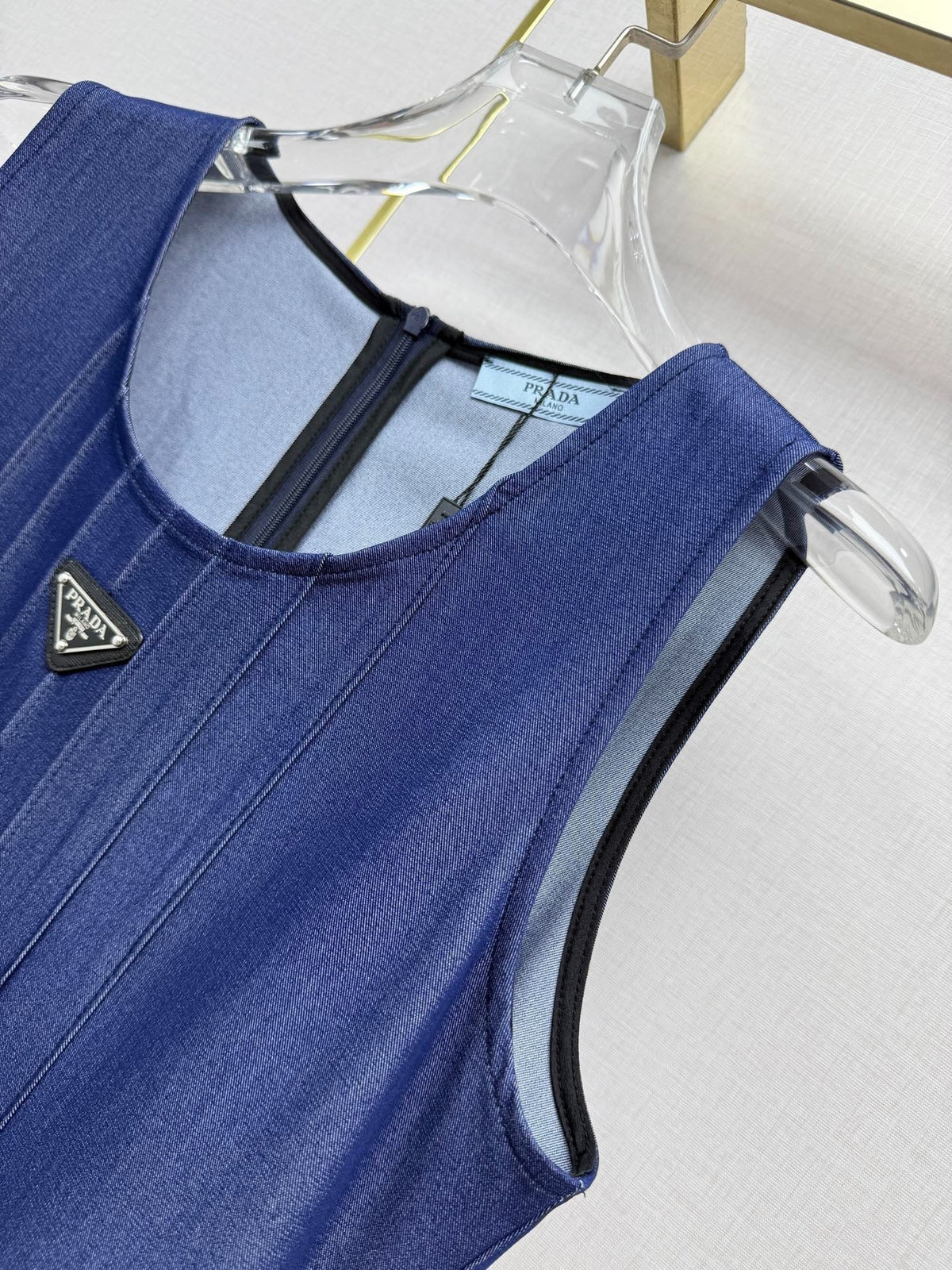 Prada 2026 Sleeveless Dress Cotton 396824