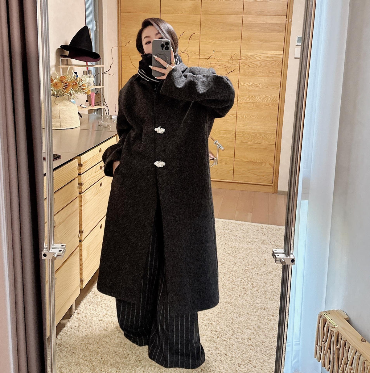 PRADA 25S LONG WOOL COAT 481