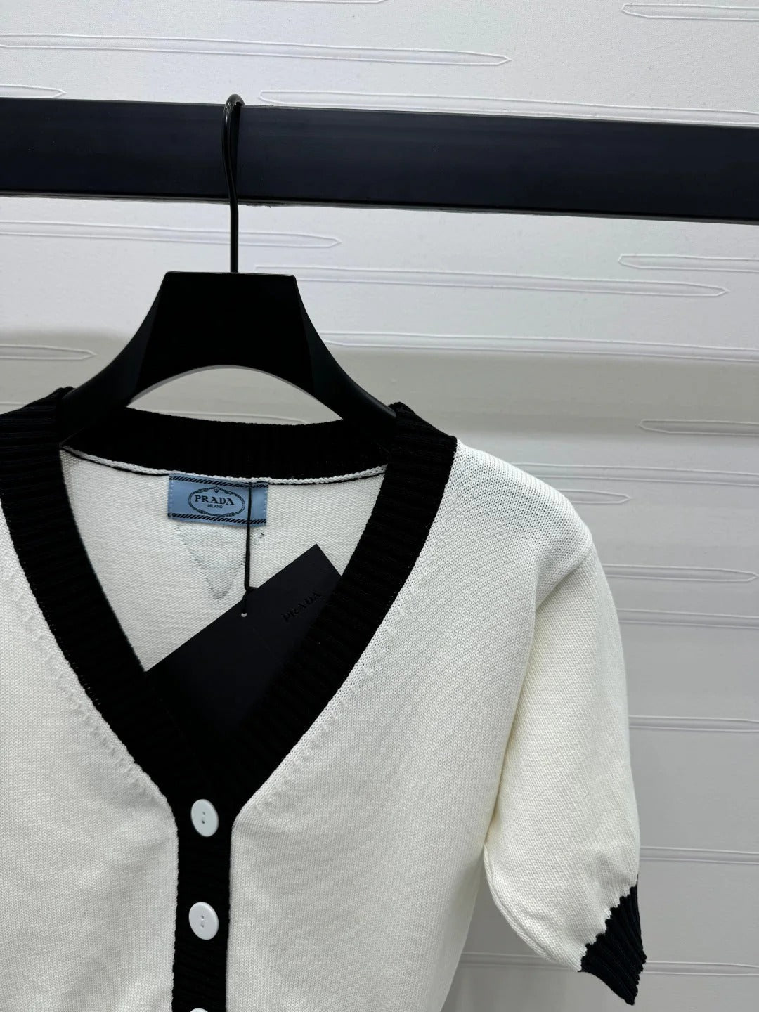 PRADA SHORT-SLEEVE KNIT TOP 269463