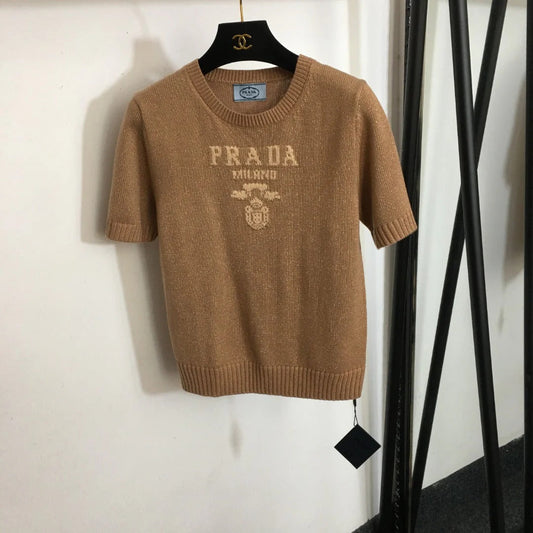 PRADA 25S SHORT-SLEEVE SWEATER 276