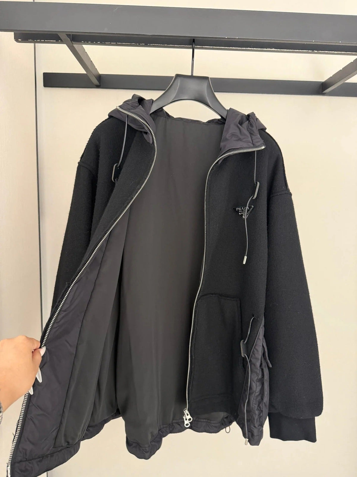 PRADA 25S KNIT HOODED JACKET 333