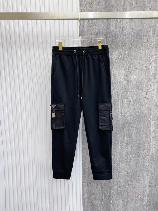 PRA 2026 Men's Casual Pants Black Fabric 842905