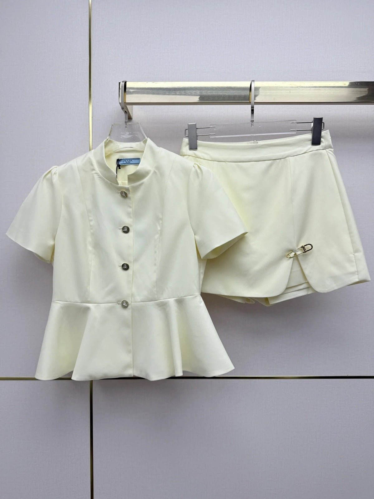 Prada 2026 Set Black and Cream Cotton Polyester 354764