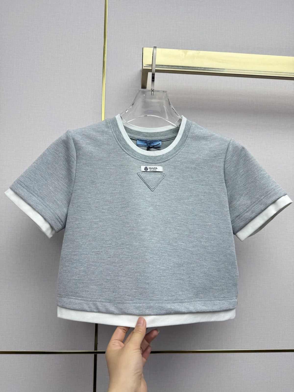 Prada 2026 Set Black and Light Gray Cotton 354808