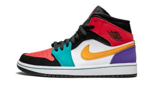Jordan 1 Mid Multicolor 554724 Sneakers - Fresh Drop | Must-Cop