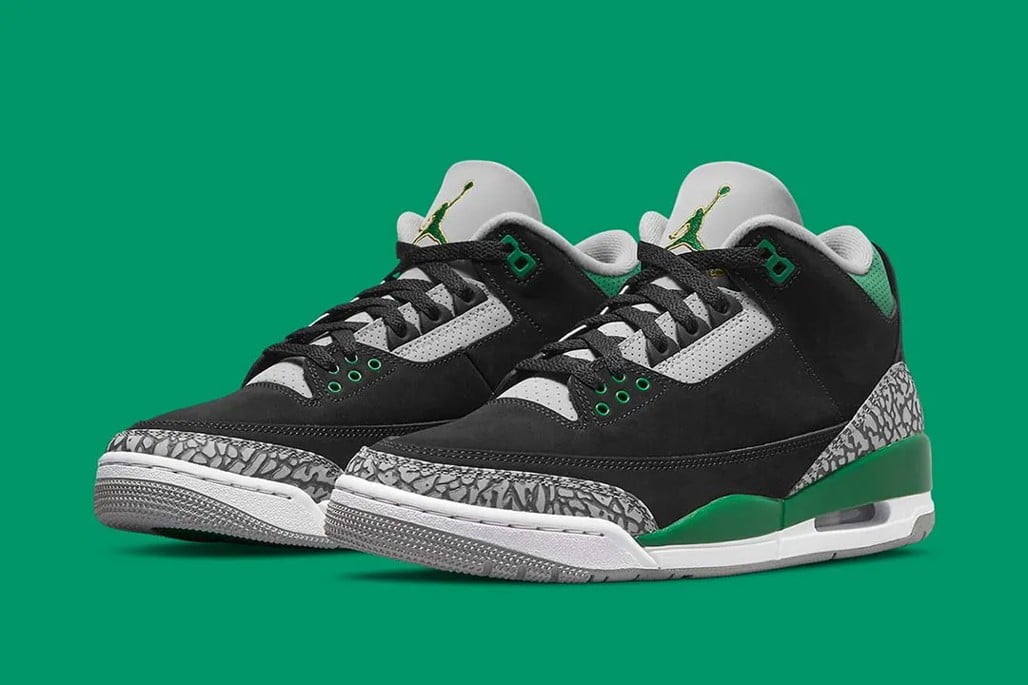 Jordan 3 Retro Pine Green Sneakers - Authentic | Instant Classic