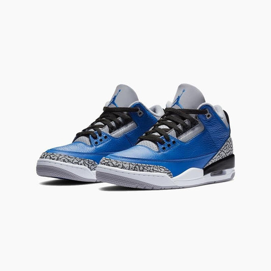 Jordan 3 Retro Varsity Royal Cement Sneakers - Fresh Drop